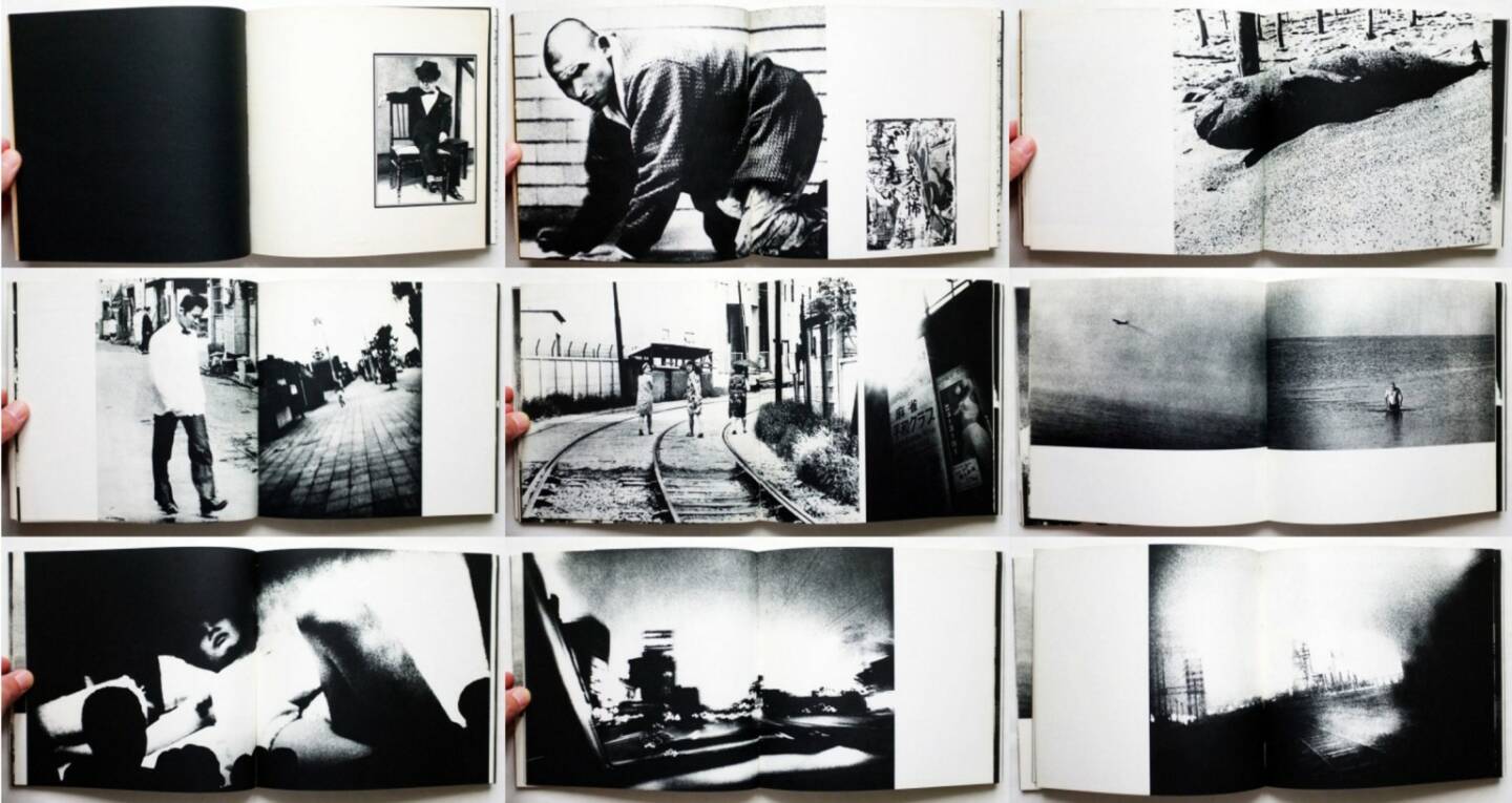 Daido Moriyama - Japan: A Photo Theater (Nippon Gekijō Shashinchō, 森山大道 にっぽん劇場写真帖) 1968, Beispielseiten, sample spreads - http://josefchladek.com/book/daido_moriyama_-_japan_a_photo_theater