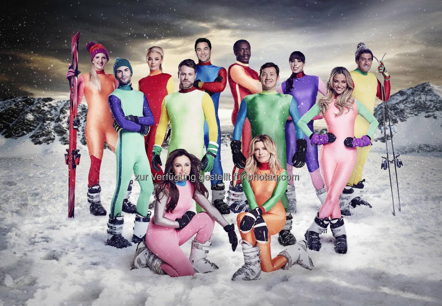 The Jump - Channel 4 Wintersportwettbewerb :  Nach dem großen Erfolg des Wintersportwettbewerbs gastiert The Jump nach 2014 und 2015 heuer erstmals für sechs Live-Übertragungen mit 12 britischen Promis im Kühtai auf 2.020 Metern Seehöhe : Fotocredit: Channel 4 Television