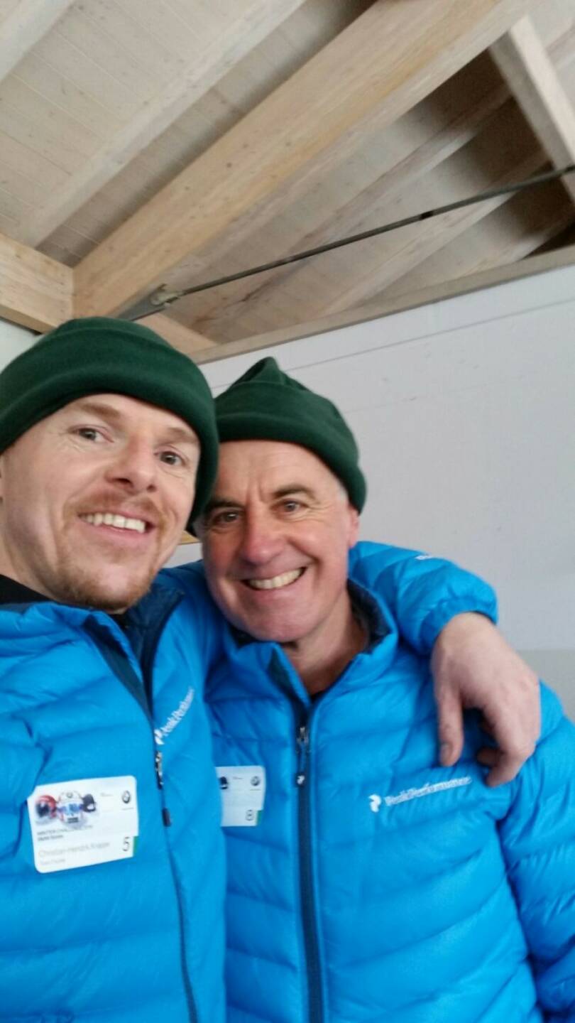 Christian-Hendrik Knappe (Deutsche Bank) mit Biathlon-Legende Fritz Fischer