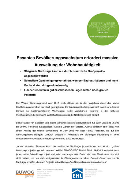 Pressekonferenz BUWOG und EHL: Wohnungsmarkt 2016, Seite 2/11, komplettes Dokument unter http://boerse-social.com/static/uploads/file_634_pressekonferenz_buwog_und_ehl_wohnungsmarkt_2016.pdf (15.02.2016) 