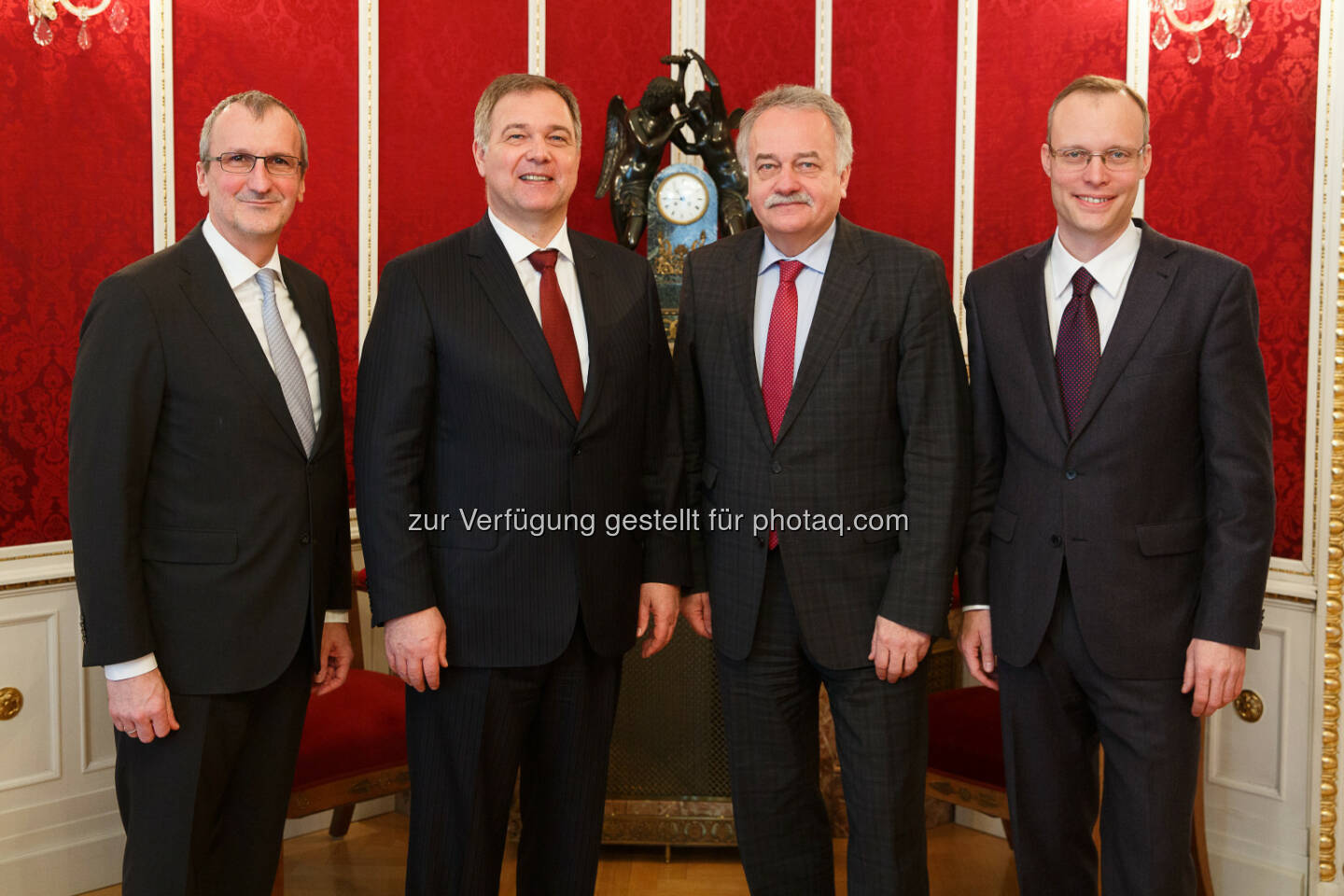 Meinhard Eckl, Walter Ruck, Heinz Wollinger, Alexander Biach : WK Wien stellt Weichen für neues Direktorium: Eckl und Biach an der Spitze : Fotocredit: WKW/Wieser