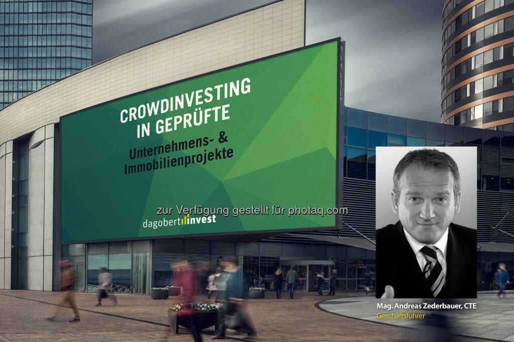 Andreas Zederbauer (Gründer von dagobertinvest) : Mit dagobertinvest in betriebswirtschaftlich geprüfte Projekte investieren : Neue Crowdfunding-Plattform von Finanzexperten : Fotocredit: Johannes Brunnbauer, © Aussender (16.02.2016) 