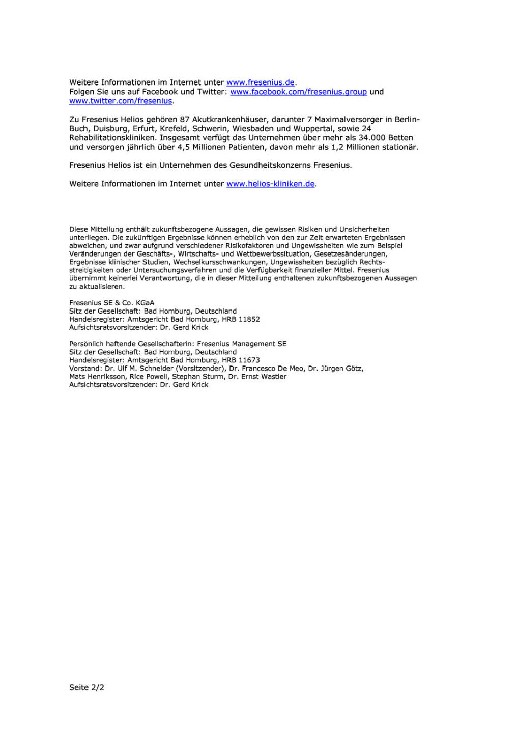 Fresenius erwirbt Klinik in NRW, Seite 2/2, komplettes Dokument unter http://boerse-social.com/static/uploads/file_667_fresenius_erwirbt_klinik_in_nrw.pdf