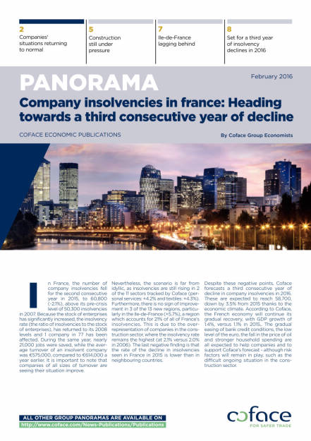 Coface Panorama Insolvenzen Frankreich, Seite 1/10, komplettes Dokument unter http://boerse-social.com/static/uploads/file_680_coface_panorama_insolvenzen_frankreich.pdf (24.02.2016) 