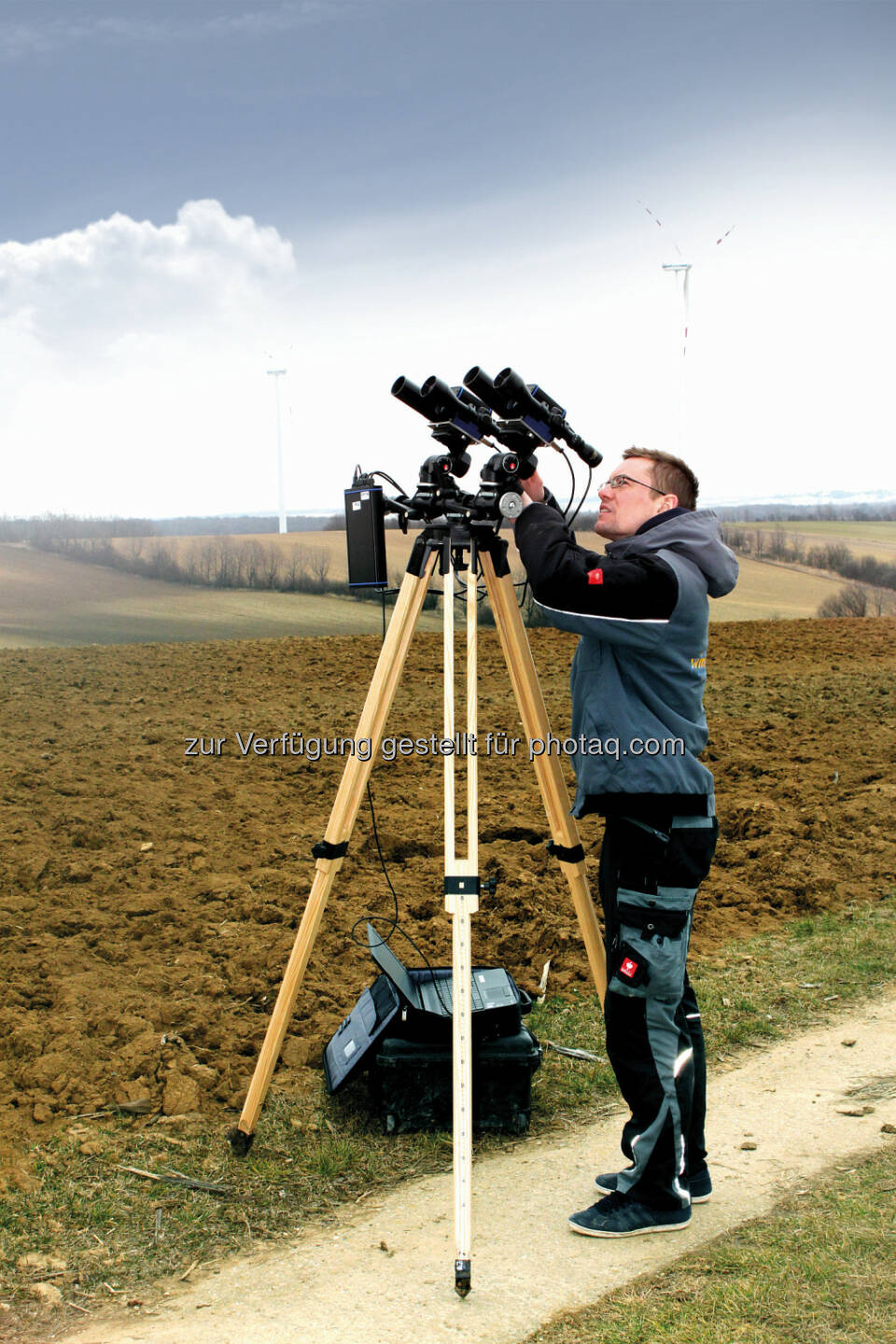 Blattwinkelmessung : Windkraft Simonsfeld steigert Erträge durch Korrektur von Rotorblattwinkeln : Fotocredit: Windkraft Simonsfeld