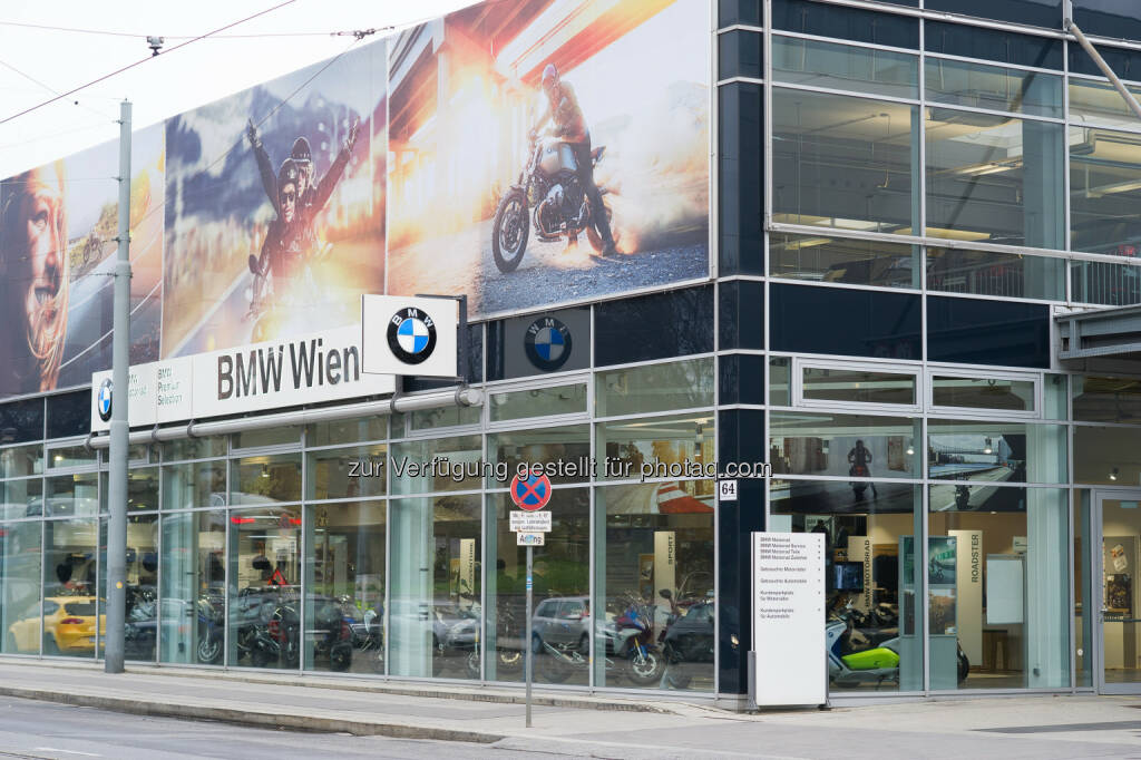 BMW Wien Motorradzentrum : Alles rund ums Motorrad aus einer Hand : Offizielle Eröffnung und Saisonstart-Event am 12. März 2016 mit allen aktuellen Modellen : Fotocredit: BMW Wien, © Aussendung (25.02.2016) 