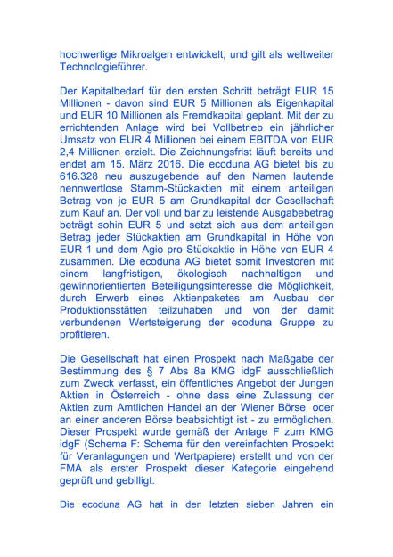Kapitalerhöhung der ecoduna AG, Seite 2/4, komplettes Dokument unter http://boerse-social.com/static/uploads/file_699_kapitalerhohung_der_ecoduna_ag.pdf (01.03.2016) 