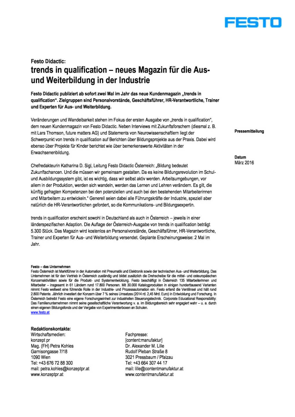 Festo Didactic: trends in qualification – neues Magazin für die Aus- und Weiterbildung in der Industrie, Seite 1/1, komplettes Dokument unter http://boerse-social.com/static/uploads/file_713_festo_didactic_trends_in_qualification_neues_magazin_fur_die_aus-_und_weiterbildung_in_der_industrie.pdf