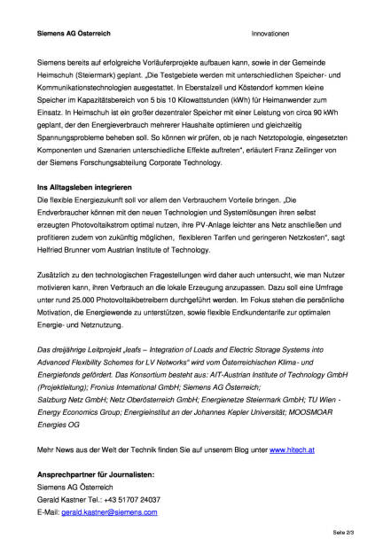 Siemens: Forscher untersuchen Folgen der Verbreitung von kleinen, lokalen Stromspeichereinheiten, Seite 2/3, komplettes Dokument unter http://boerse-social.com/static/uploads/file_739_siemens_forscher_untersuchen_folgen_der_verbreitung_von_kleinen_lokalen_stromspeichereinheiten.pdf (07.03.2016) 