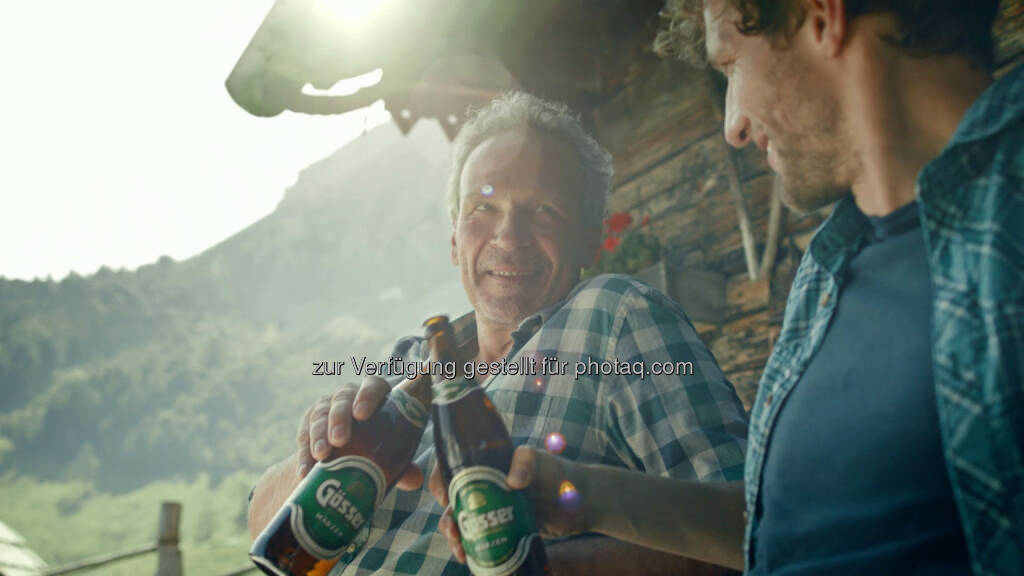 Neue Gösser-Kampagne : Österreichs bestes Bier verbindet Generationen : Fotocredit: Brau Union Österreich, © Aussender (07.03.2016) 