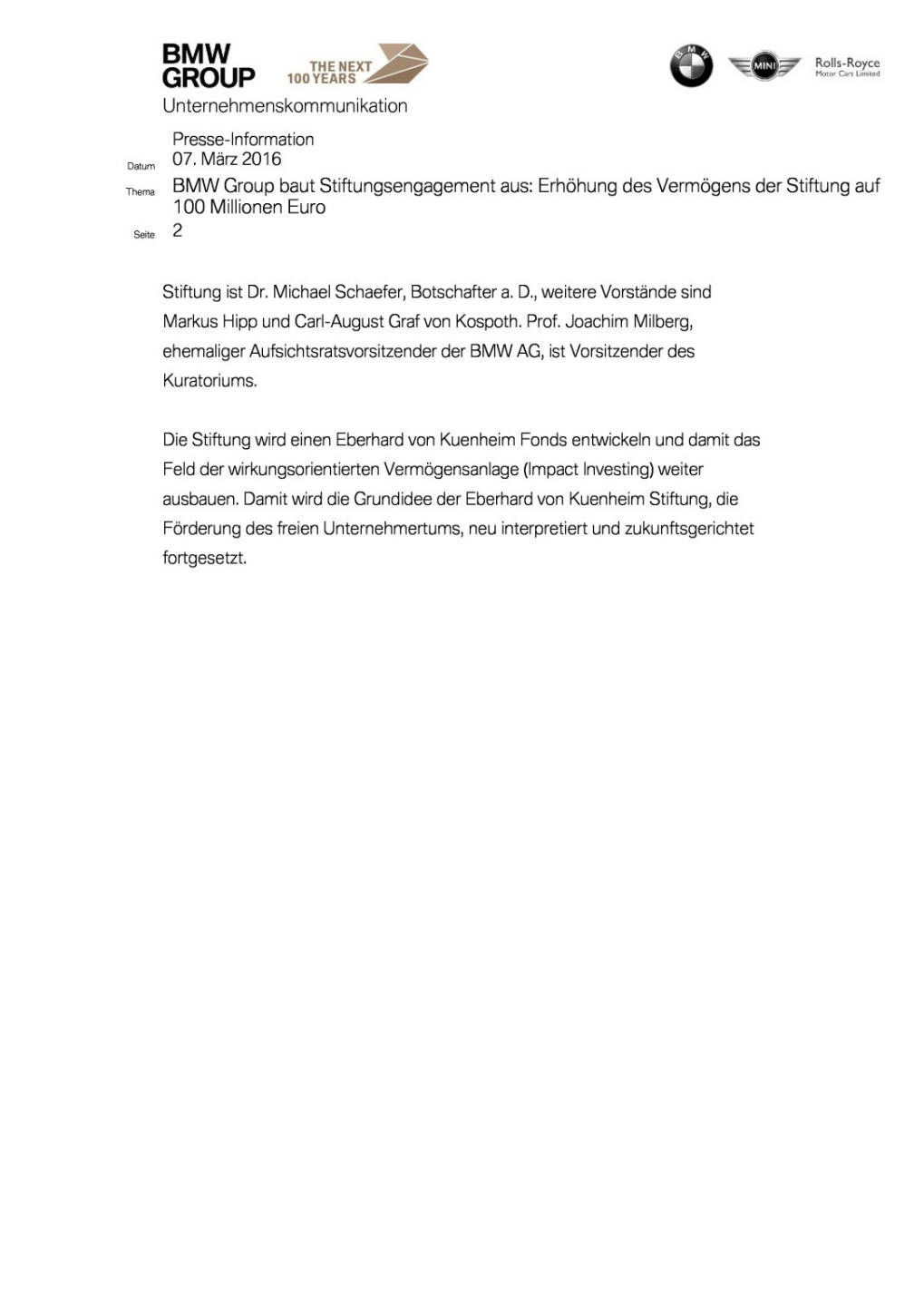 BMW Group baut Stiftungsengagement aus, Seite 2/3, komplettes Dokument unter http://boerse-social.com/static/uploads/file_744_bmw_group_baut_stiftungsengagement_aus.pdf