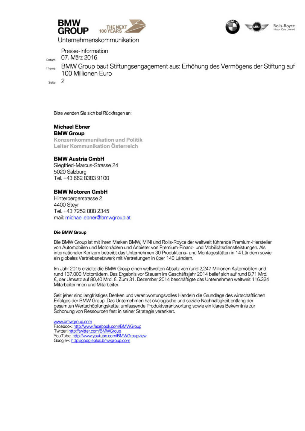 BMW Group baut Stiftungsengagement aus, Seite 3/3, komplettes Dokument unter http://boerse-social.com/static/uploads/file_744_bmw_group_baut_stiftungsengagement_aus.pdf