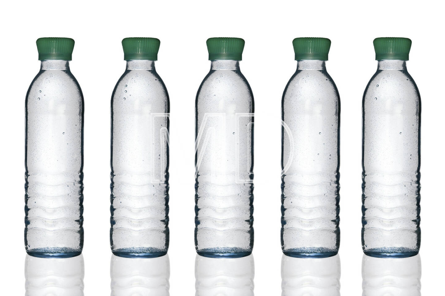 Mineralwasserflaschen, 5 Stück
