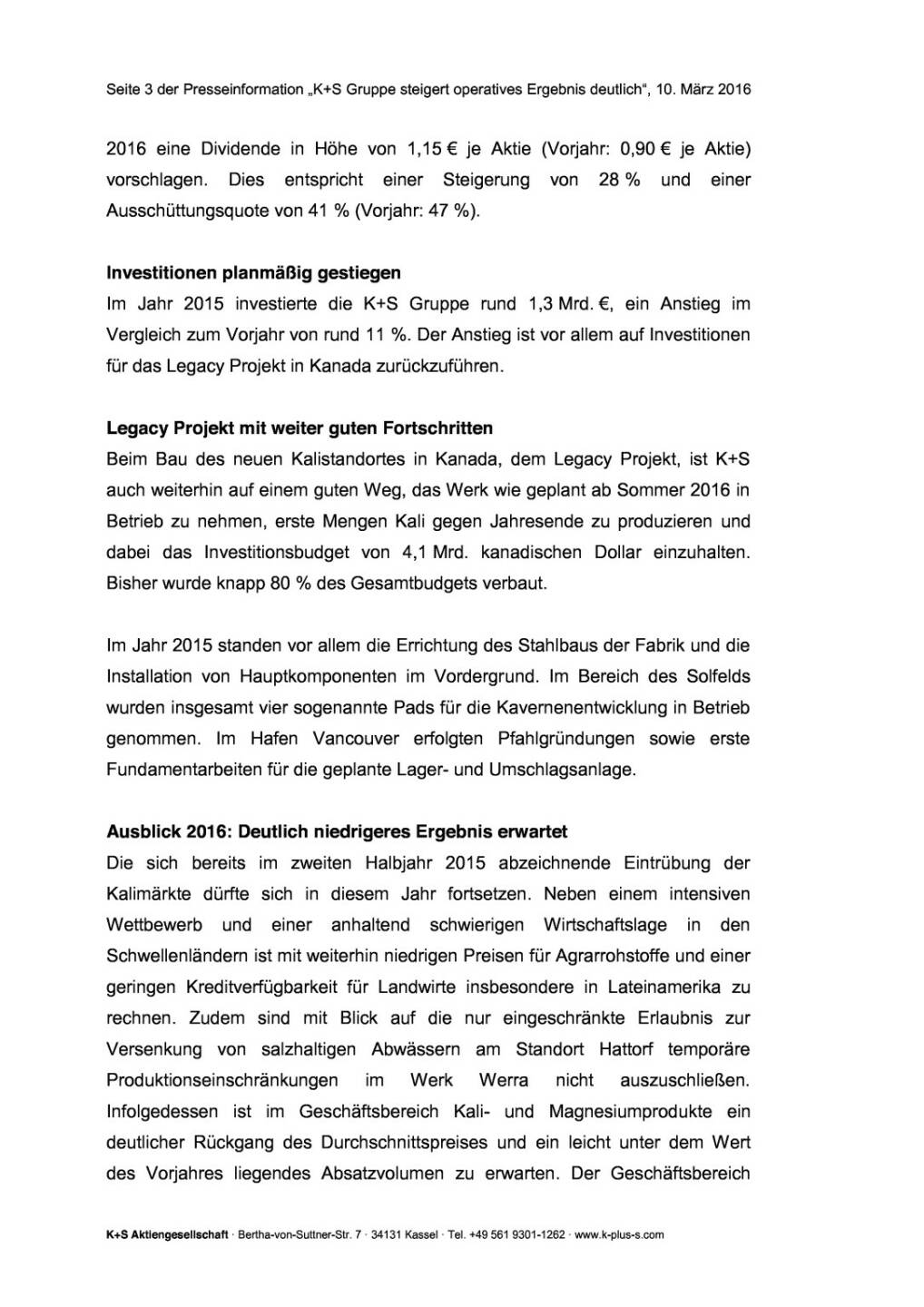 K+S: Geschäftsjahr 2015, Seite 3/7, komplettes Dokument unter http://boerse-social.com/static/uploads/file_759_ks_geschaftsjahr_2015.pdf