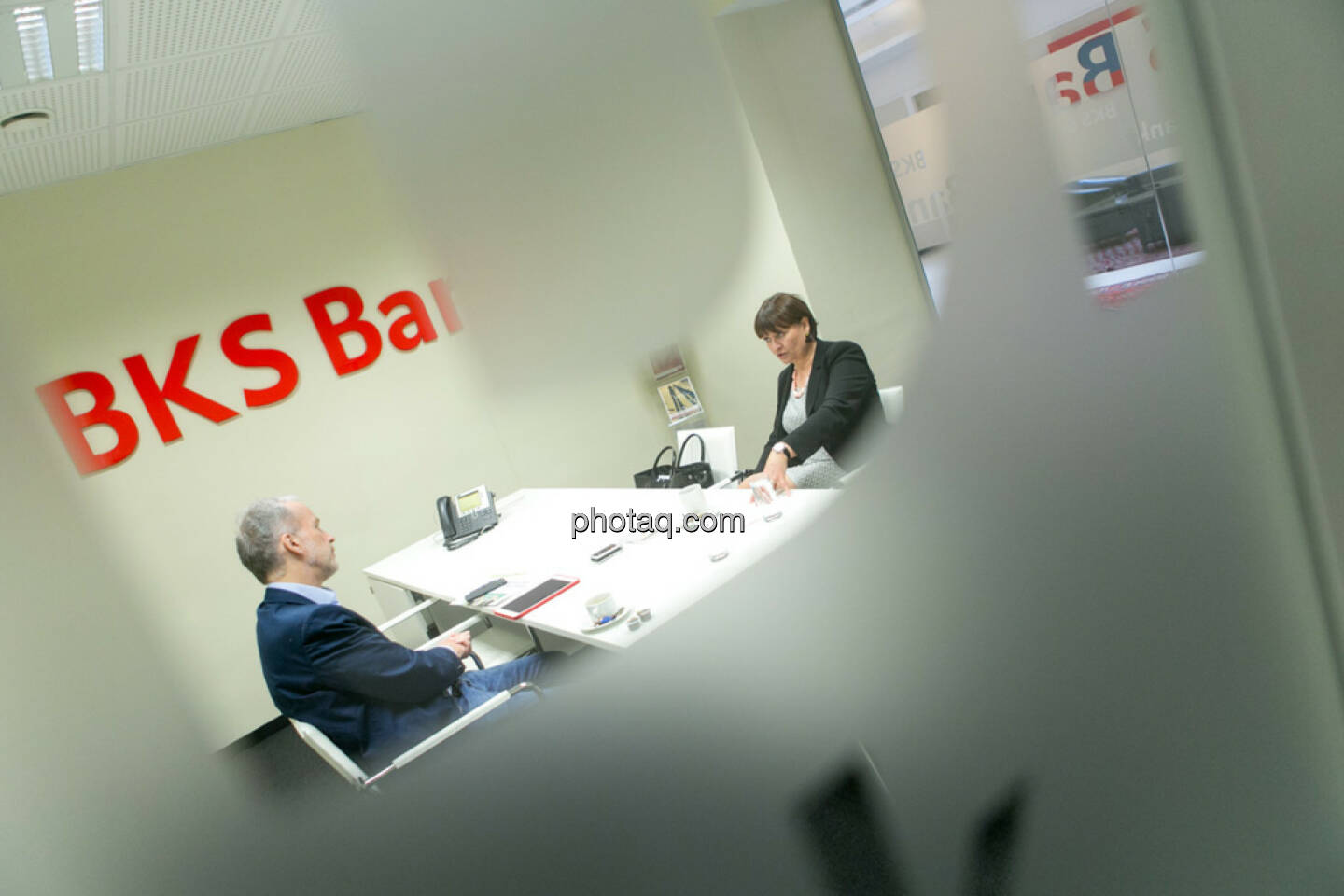 Christian Drastil, Herta Stockbauer (Vorstand BKS-Bank)