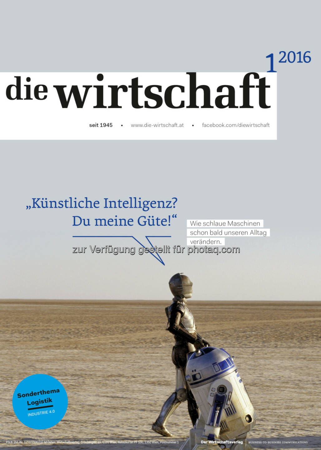 Cover die wirtschaft 01/2016 : LAE - Leseranalyse der Entscheidungsträger 2015 - die wirtschaft ist klare Nr. 1 der heimischen B2B Fachmedien : Fotocredit: ÖWV