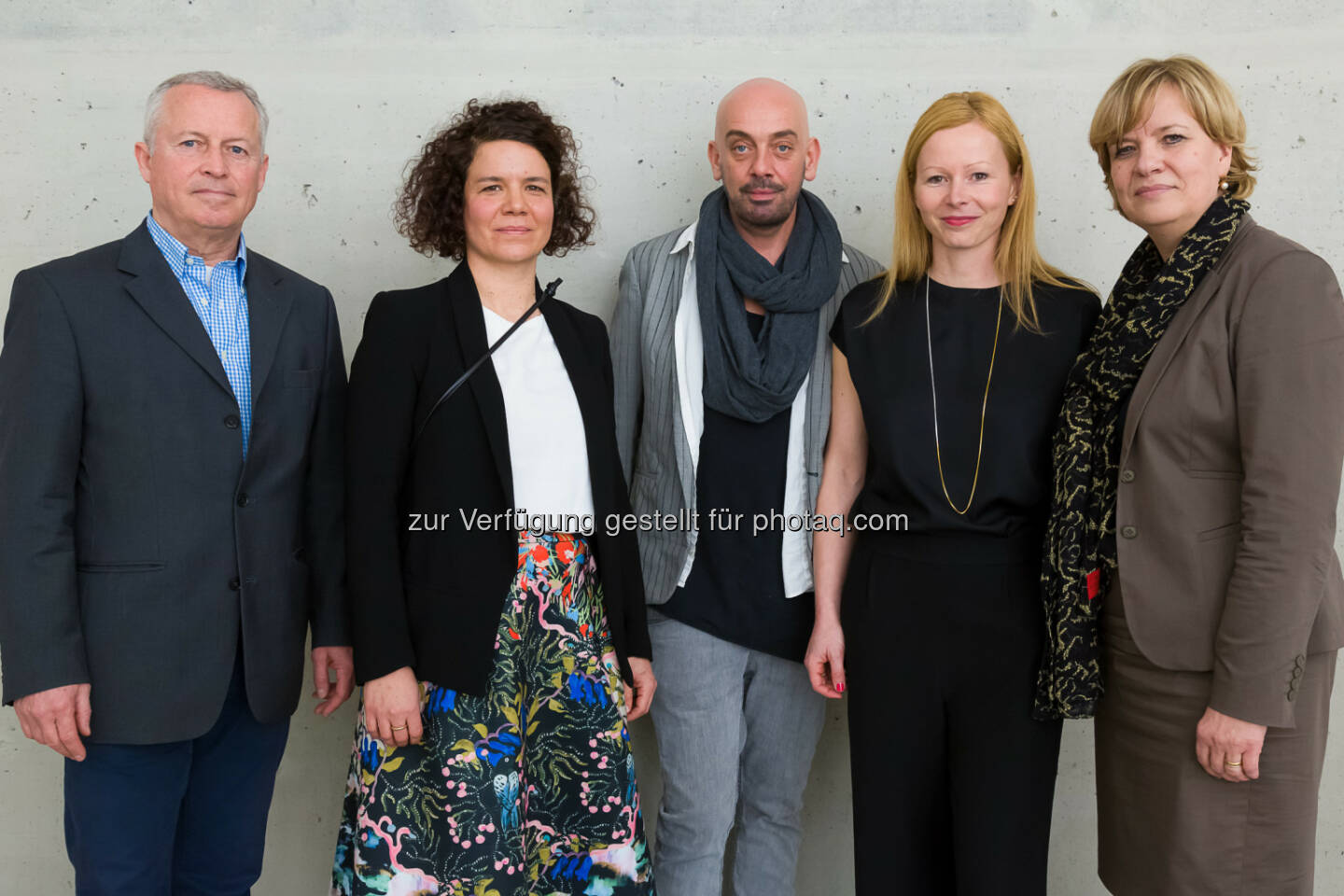 Gottfried Paulus (GF Kunstmeile Krems), Juliane Feldhoffer (Kuratorin der Ausstellung Stefan Sandner), Tomas Zierhofer-Kin (künstlerischer Leiter donaufestival), Verena Gamper (Kuratorin der Ausstellung Abstrakt-Spatial.Malerei im Raum), Barbara Schwarz (Landesrätin) : Malerei Reloaded: Kunsthalle Krems feiert die Eröffnung der Frühjahrsausstellungen : Fotocredit: Kunsthalle Krems/APA-Fotoservice/Schedl