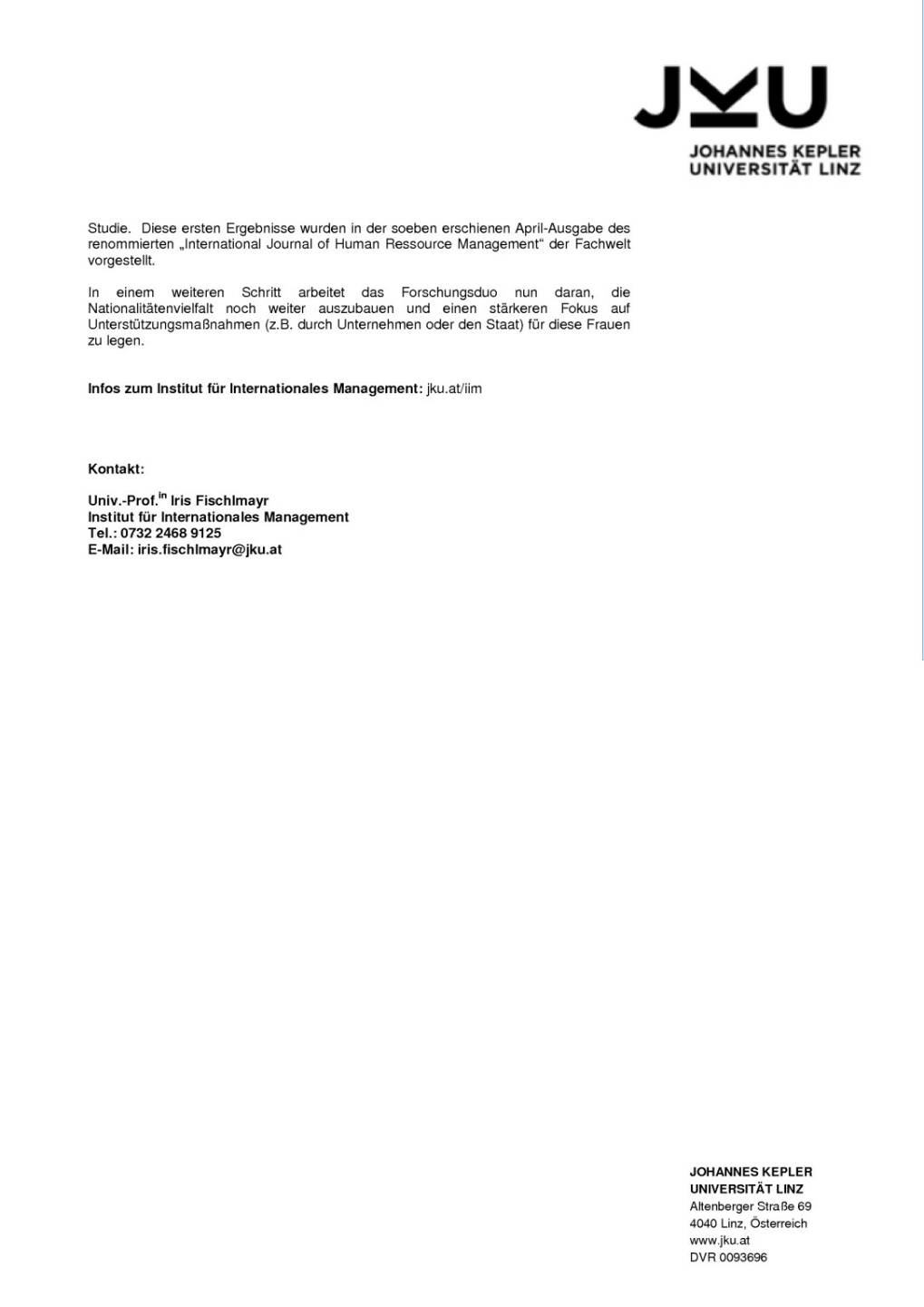 Johannes Kepler Universität: Internationale Karriere und Familie – Österreicherinnen haben’s schwer, Seite 2/2, komplettes Dokument unter http://boerse-social.com/static/uploads/file_776_johannes_kepler_universitat_internationale_karriere_und_familie_osterreicherinnen_habens_schwer.pdf