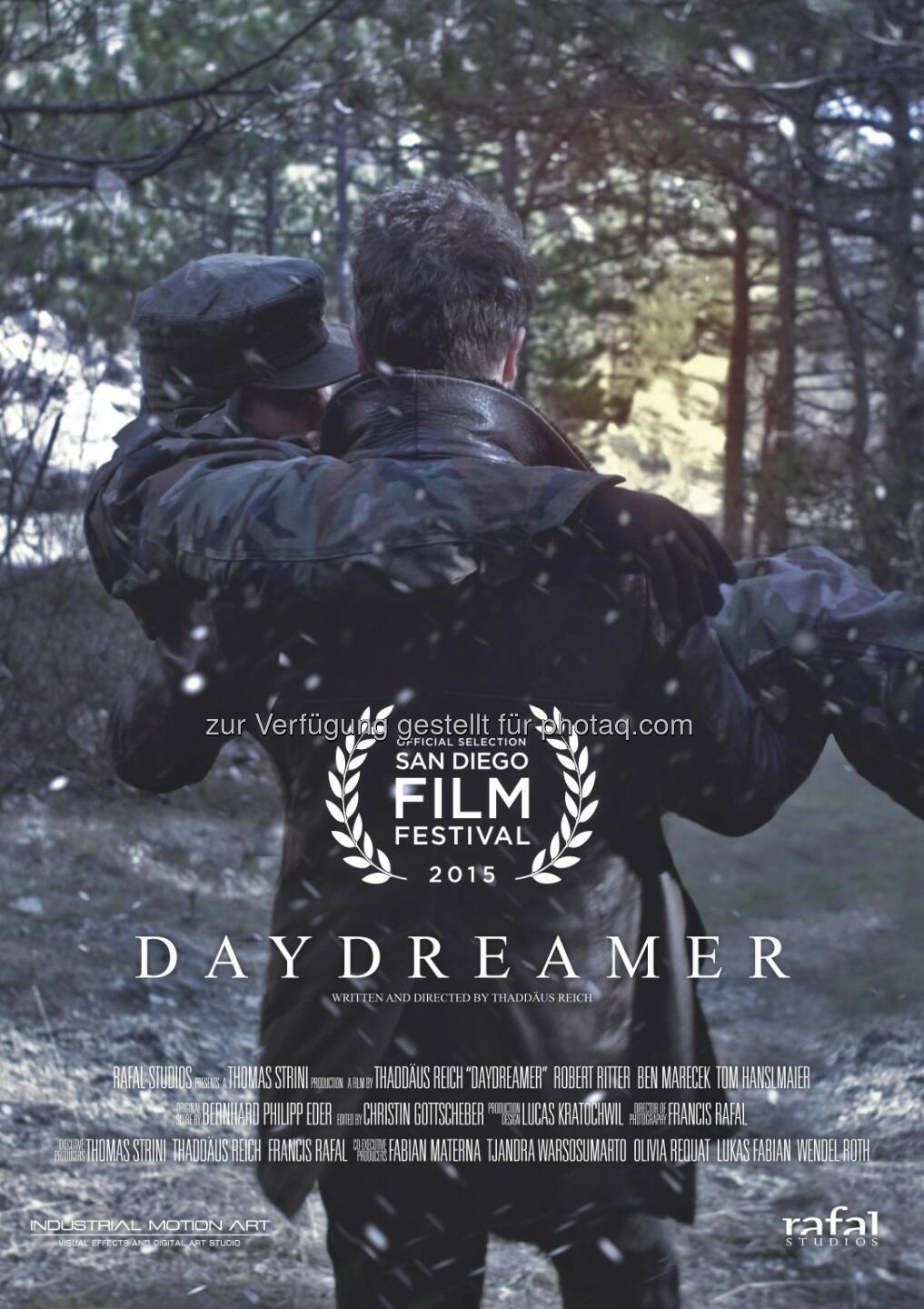 Daydreamer (Plakat) : Online-Premiere für österreichischen Kriegskurzfilm Daydreamer“ - wird nach einem erfolgreichen Festivallauf im Internet veröffentlicht : Ab 22. März 2016 ist das 19-minütige Kriegsdrama auf der Streaming-Plattform www.reelhouse.org verfügbar : Fotocredit: Rafal Studios KG/Sam