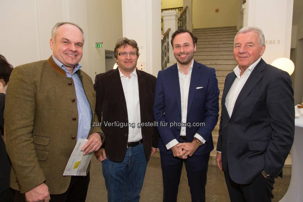 Josef Kranawetter, Peter Kraus (Seniorpartner Hill-Woltron Management GmbH), Alex F. Ganster (Consulter), Norbert Pleyer (GF FMB  Burgenland GmbH), © Libertas Intercount/SOT Süd Ost Treuhand (16.03.2016) 