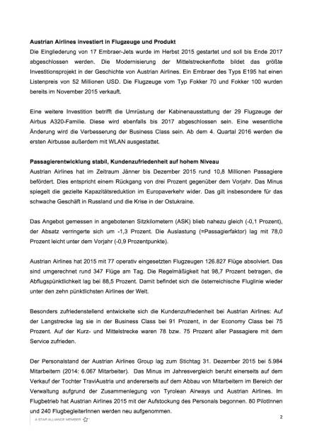 Austrian Airlines Ergebnis 2015, Seite 2/4, komplettes Dokument unter http://boerse-social.com/static/uploads/file_798_austrian_airlines_ergebnis_2015.pdf (17.03.2016) 