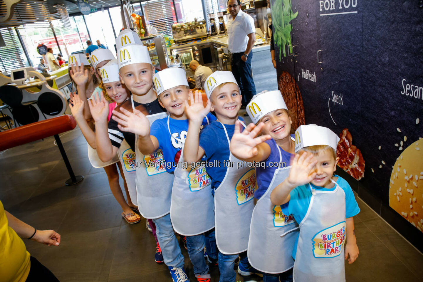 Burger Birthday Party : Neue Themen-Geburtstagspartys bei McDonald’s Österreich : Professionelle Kinderbetreuung mit Spaßfaktor : Fotocredit: McDonald’s Österreich/Husar