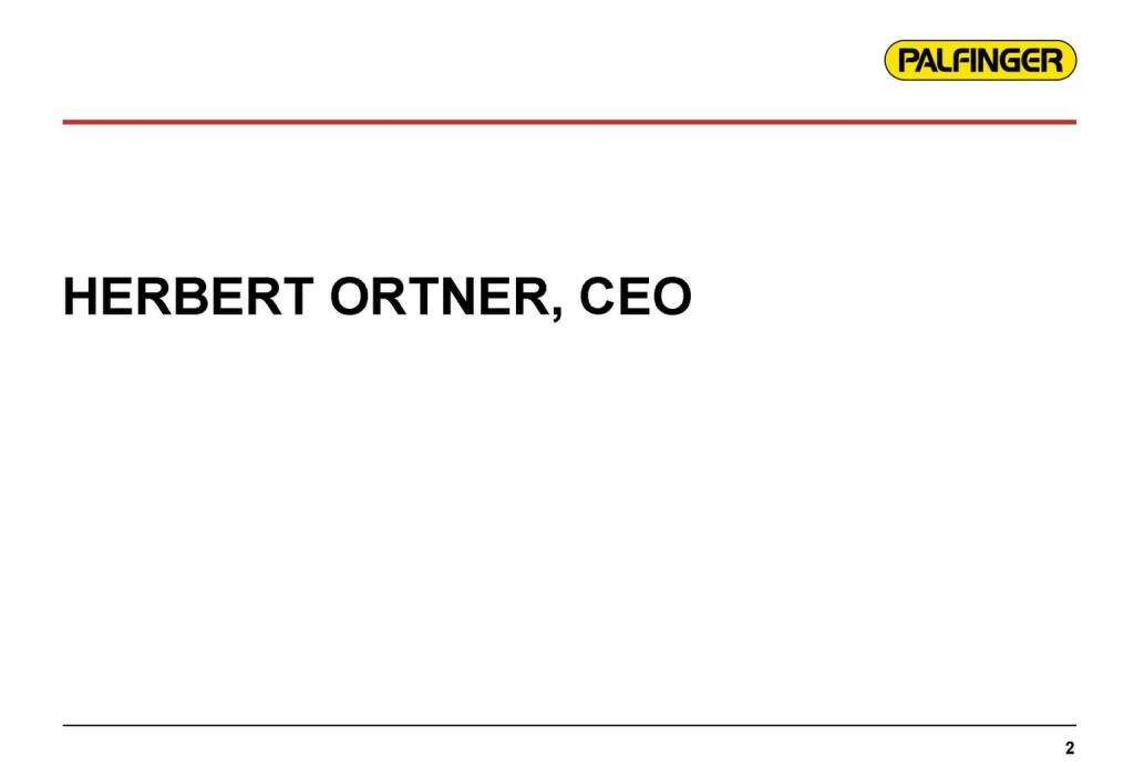 Palfinger Herbert Ortner CEO (17.03.2016) 