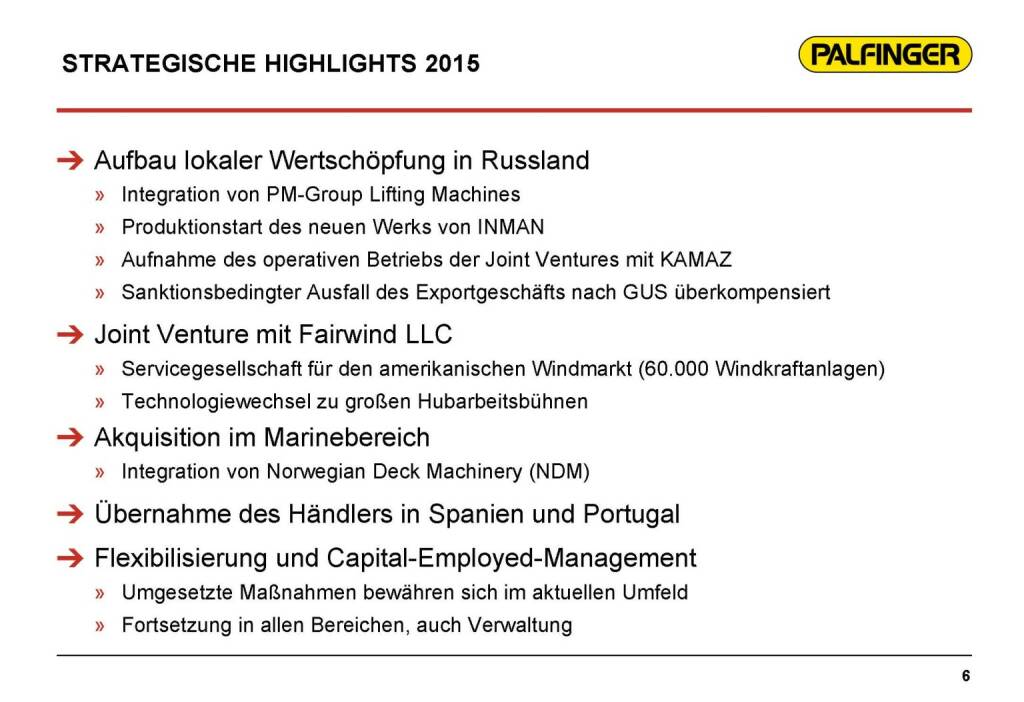 Palfinger Strategische Highlights 2015 (17.03.2016) 