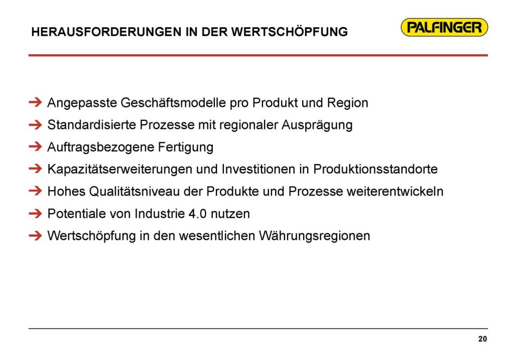 Palfinger Herausforderungen in der Wertschöpfung (17.03.2016) 