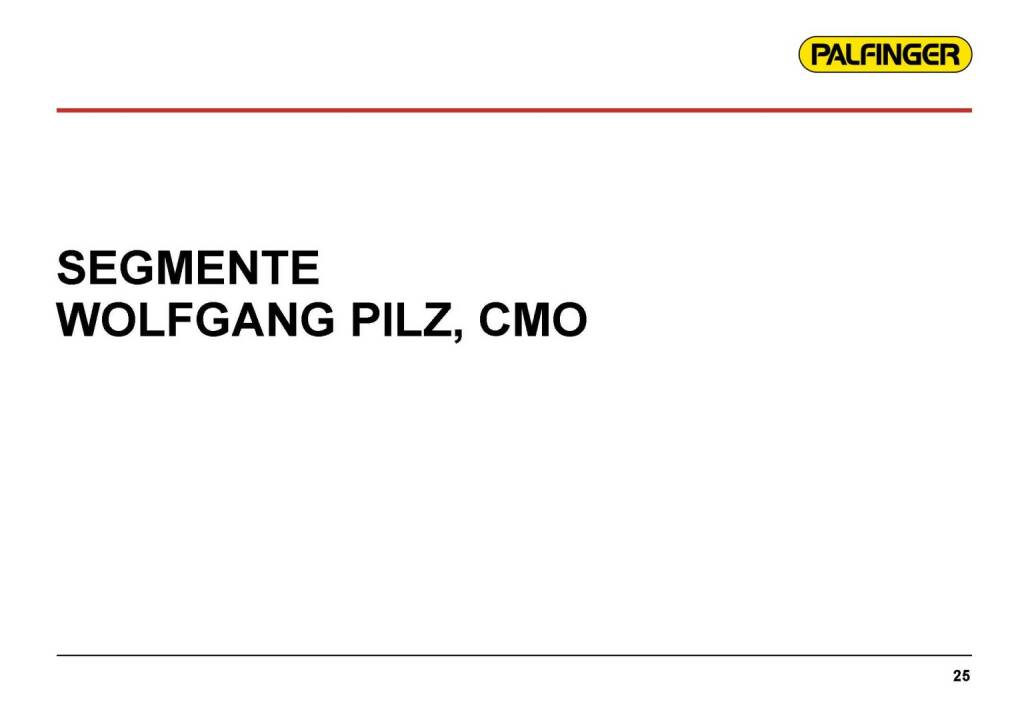 Palfinger Segmente Wolfgang Pilz, CMO (17.03.2016) 