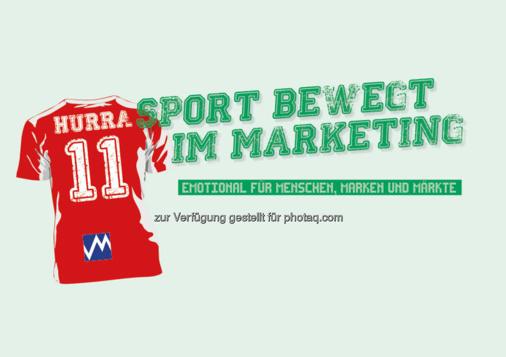 „Sport bewegt im Marketing“ beim 11. Österreichischen Marketing Tag am 7.Point of Marketing am 11. Mai 2016 : Die ÖMG lädt Unternehmen dazu ein, die Marketingstrategien ihres Sport-Engagements offen zu erläutern : Fotocredit: ÖMG/Redesign Zeichen und Wunder, © Aussender (22.03.2016) 