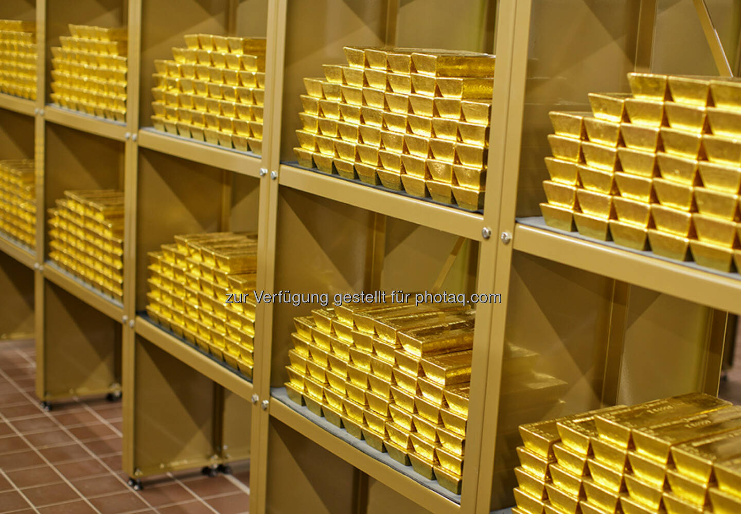 Goldbarren, Tresor (Bild: OeNB/Niesner)