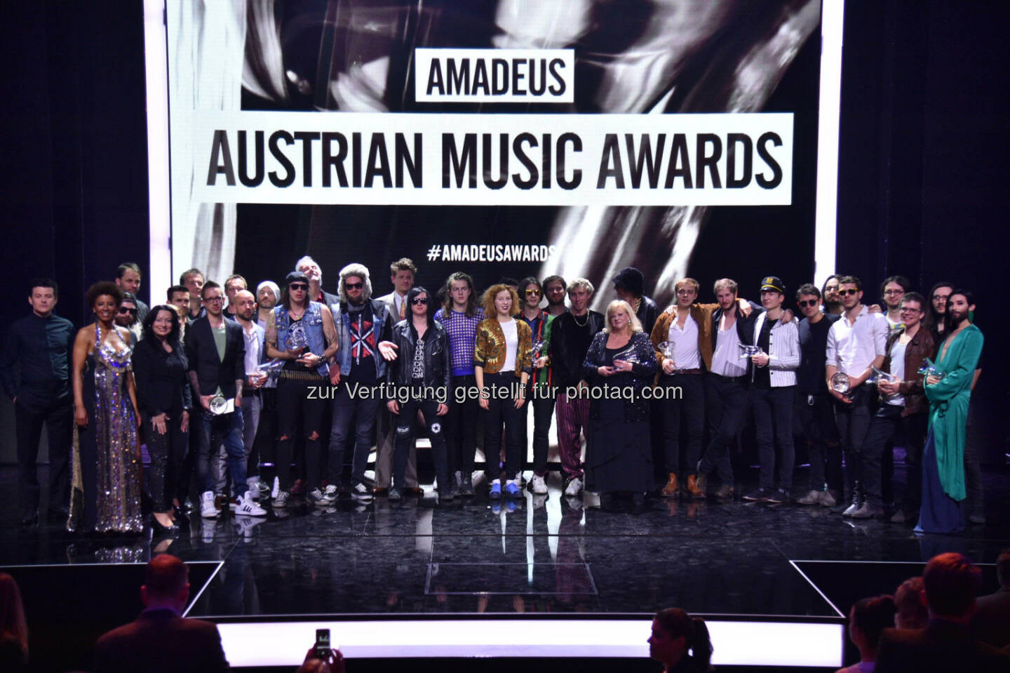 Gewinner des Amadeus Austrian Music Award: ua: Arabelle Kiesbauer, Wanda,Hubert von Goisern, Conchita, Schick Schock, Seiler und Speer, Der Nino aus Wien, Parov Stelar, Skero, Turbobier, Norbert Schneider, Die Seer, Andreas Gabalier Schmieds Puls, Marianne Mendt