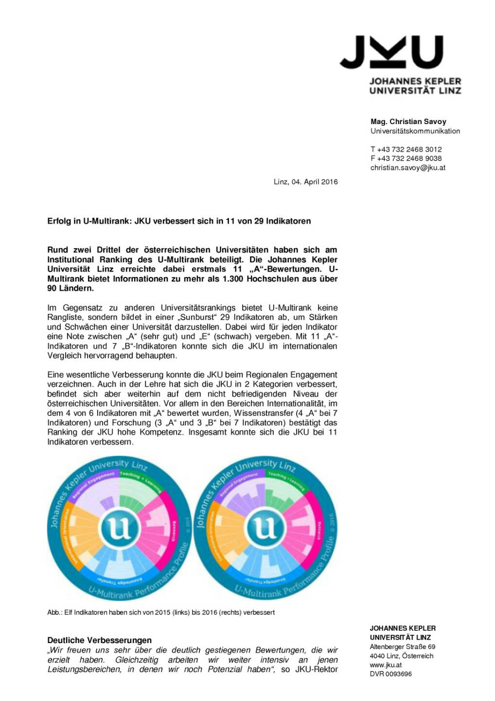 Johannes Kepler Universität: Erfolg in U-Multirank, Seite 1/2, komplettes Dokument unter http://boerse-social.com/static/uploads/file_841_johannes_kepler_universitat_erfolg_in_u-multirank.pdf