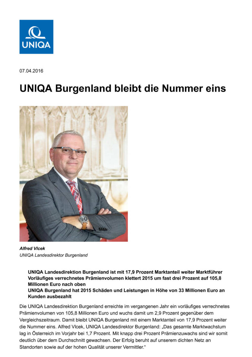 Uniqa Burgenland an der Spitze, Seite 1/3, komplettes Dokument unter http://boerse-social.com/static/uploads/file_857_uniqa_burgenland_an_der_spitze.pdf