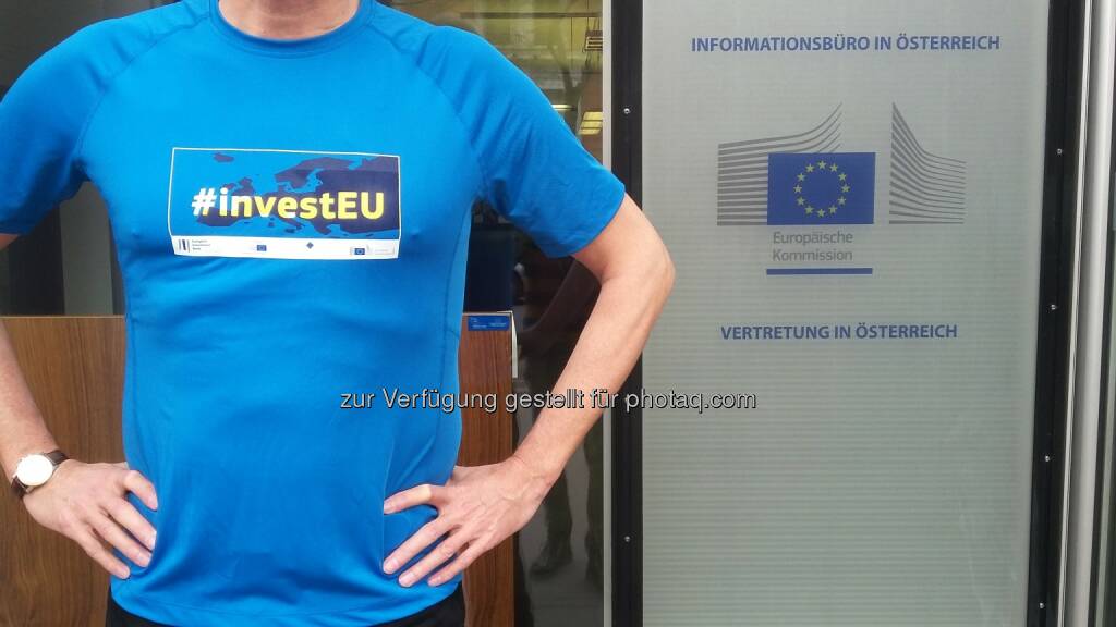 In Europa investieren : Laufen für Europa : In Europa investieren wollen heuer mehrere Dutzend Läufer beim Vienna City Marathon : Fotocredit: Vertretung der Europäischen Kommission in Österreich, © Aussender (07.04.2016)