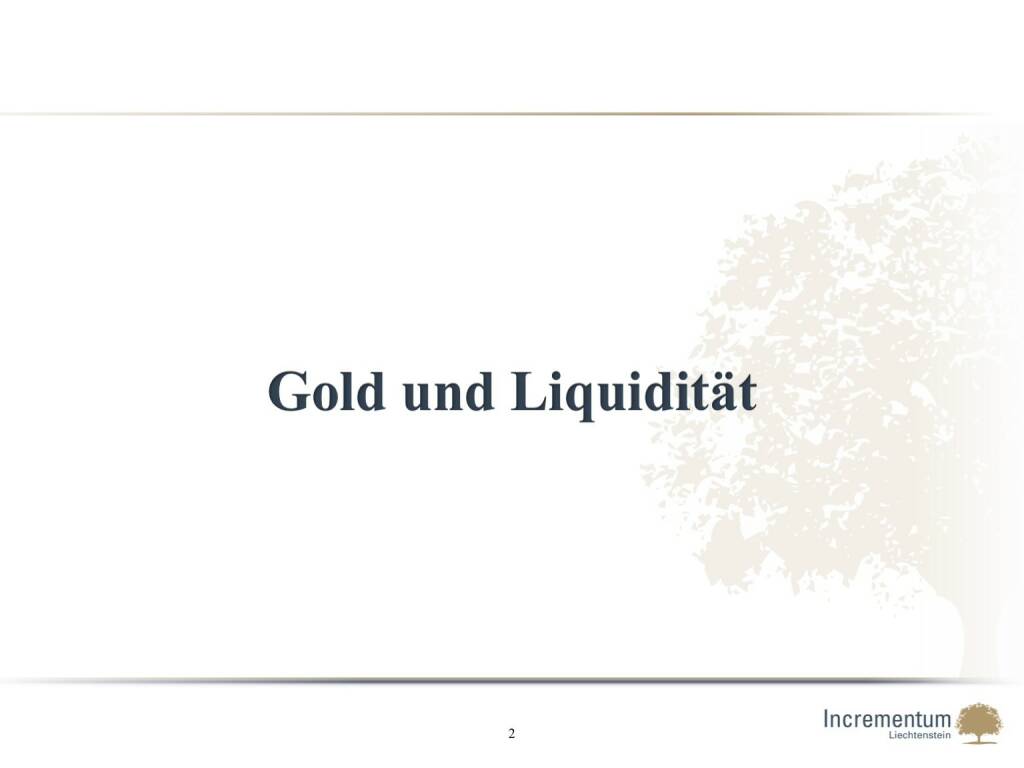 Gold und Liquidität (14.04.2016) 