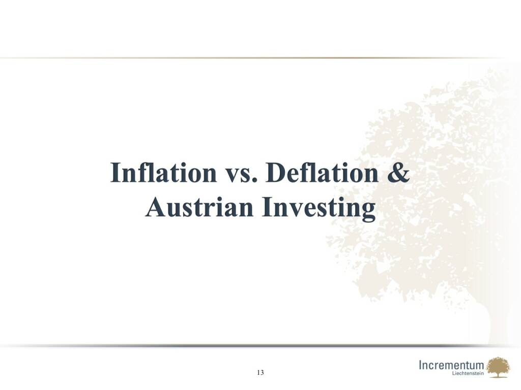 Inflation vs. Deflation & Austrian Investing (14.04.2016) 