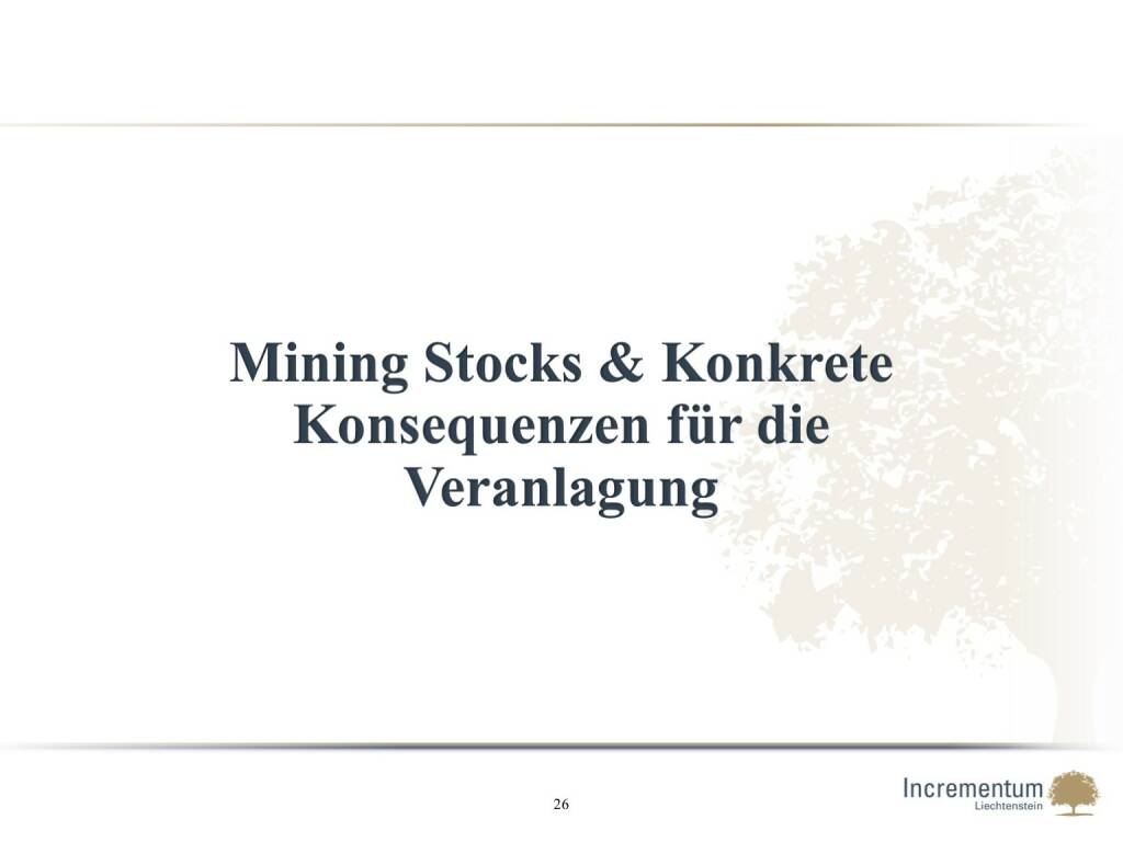 Mining Stocks & Konkrete Konsequenzen für die Veranlagung (14.04.2016) 