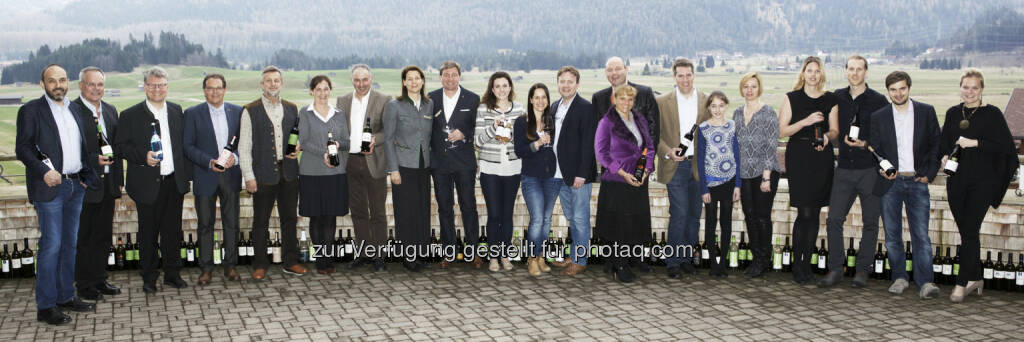 Familie Angelika und Franz Dengg mit Markus Saletz & Winzerfreunden : Dritter Hotel Post Lermoos Frühlings-Weinevent : „Familie Dengg, Markus Saletz & Friends“ : Fotocredit: Oberhauser Consulting, © Aussender (14.04.2016) 