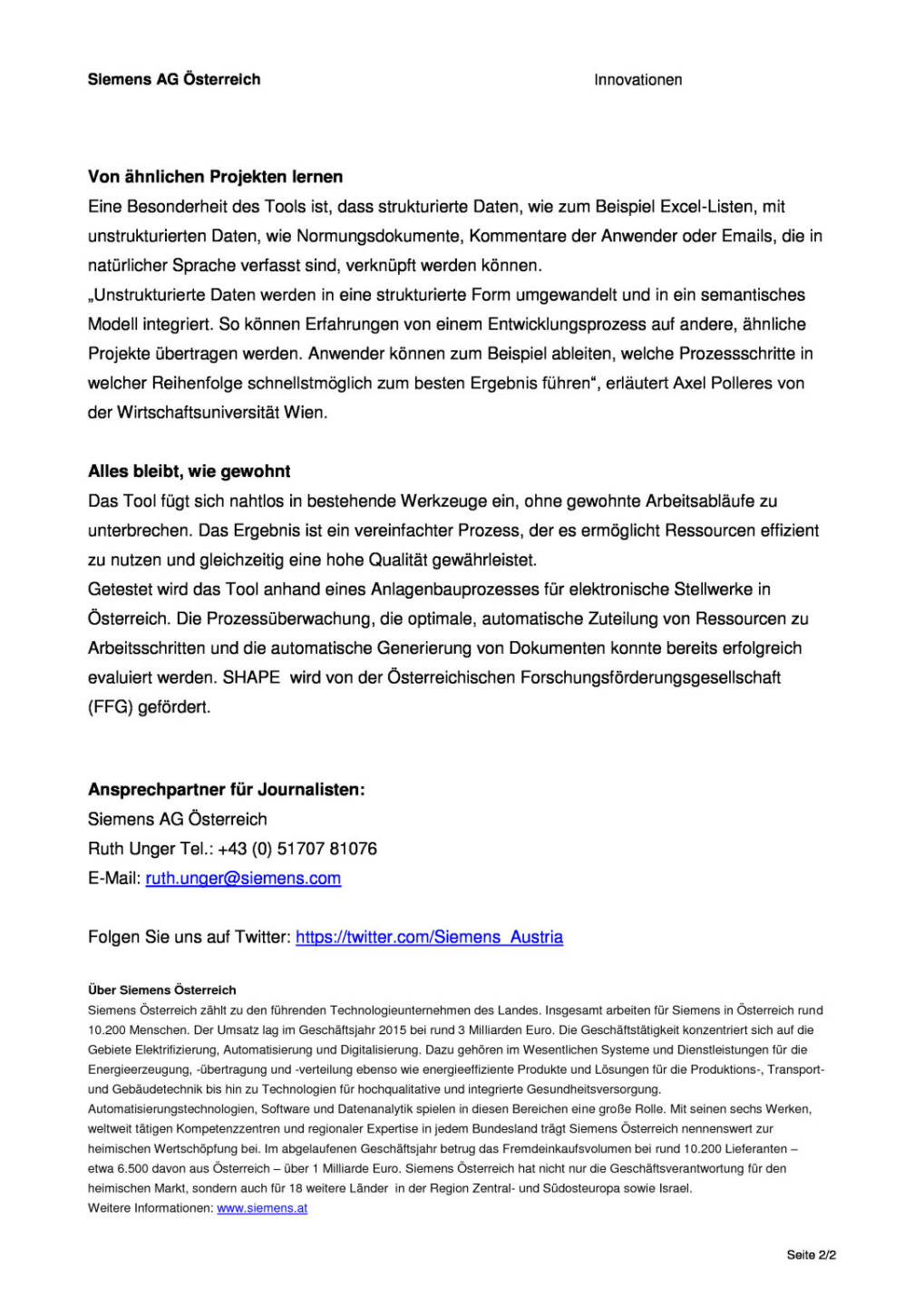 Siemens: Forschungsprojekt Shape, Seite 2/2, komplettes Dokument unter http://boerse-social.com/static/uploads/file_889_siemens_forschungsprojekt_shape.pdf