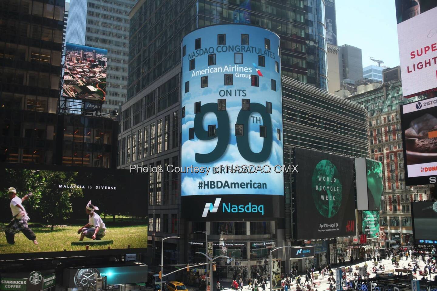 Nasdaq congratulates American Airlines  on its 90th Birthday! #HBDAmerican  Source: http://facebook.com/NASDAQ