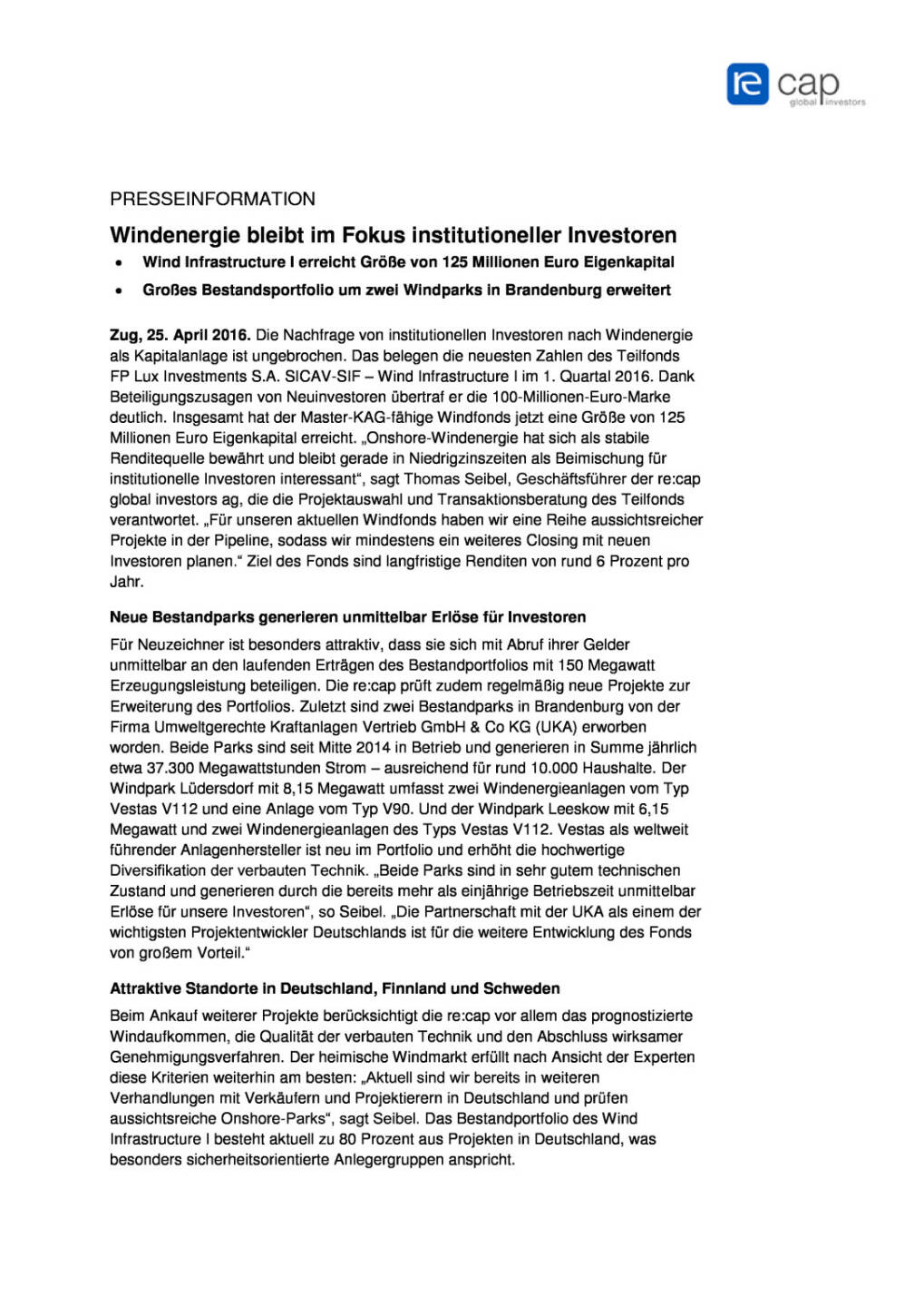 re:cap: Windenergie bleibt im Fokus institutioneller Investoren, Seite 1/2, komplettes Dokument unter http://boerse-social.com/static/uploads/file_937_recap_windenergie_bleibt_im_fokus_institutioneller_investoren.pdf