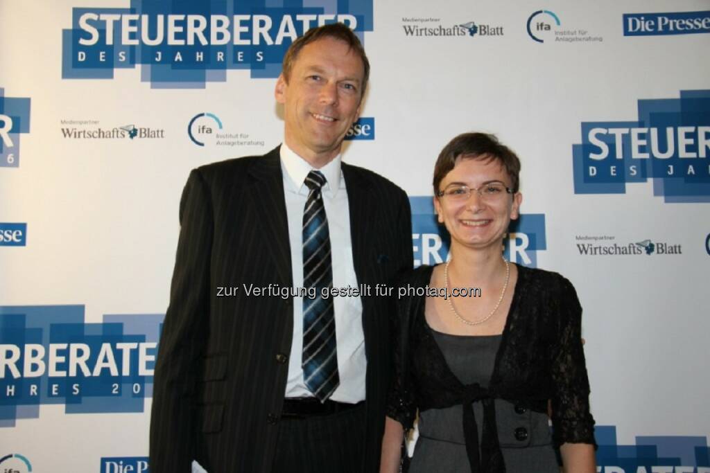 Manfred Leitinger, Sonja Eder : Steuerberater des Jahres 2016 : Prodinger Leitinger & Partner : Fotocredit: Prodinger Partner, © Aussendung (26.04.2016) 