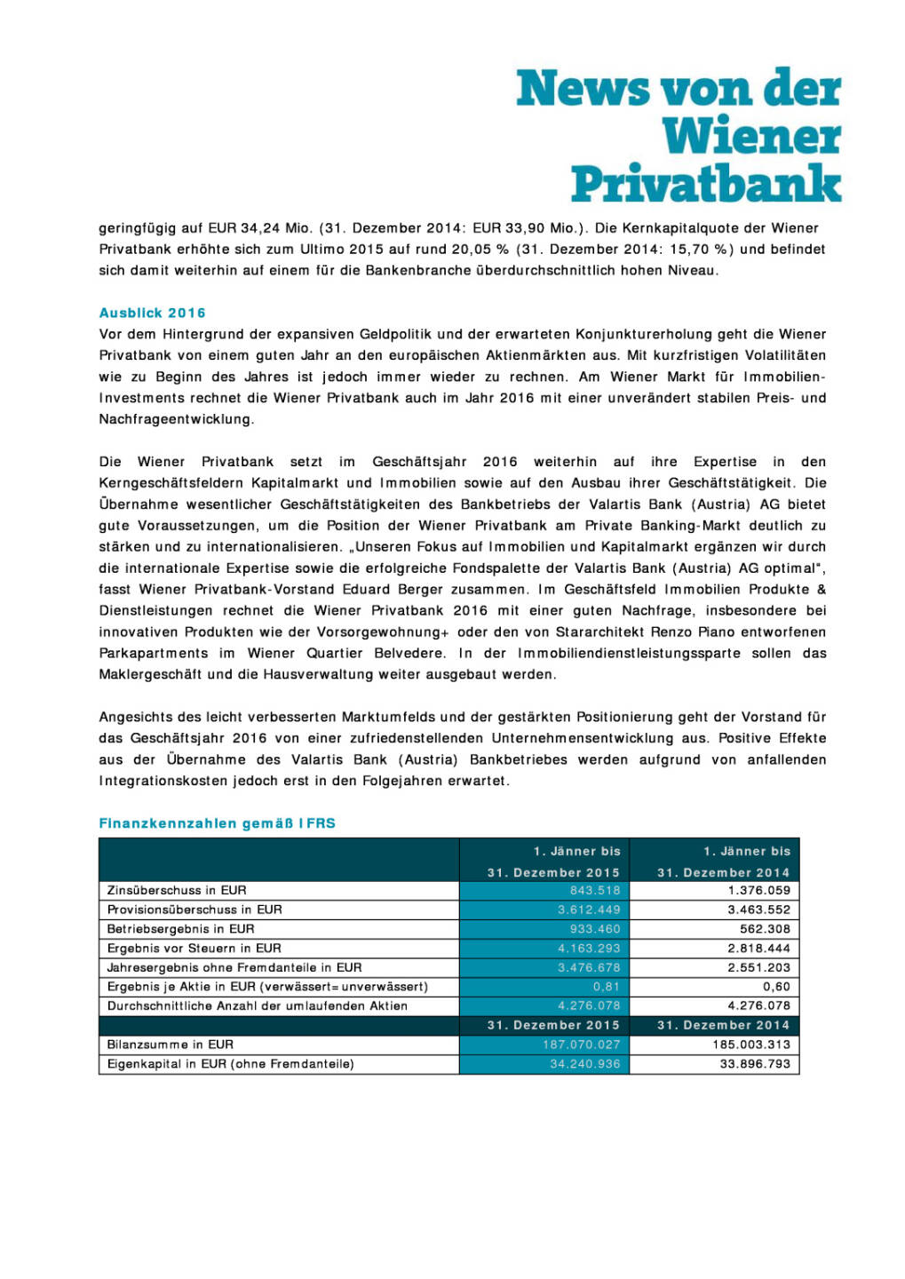 Wiener Privatbank SE steigert Jahresergebnis, Seite 2/3, komplettes Dokument unter http://boerse-social.com/static/uploads/file_976_wiener_privatbank_se_steigert_jahresergebnis.pdf