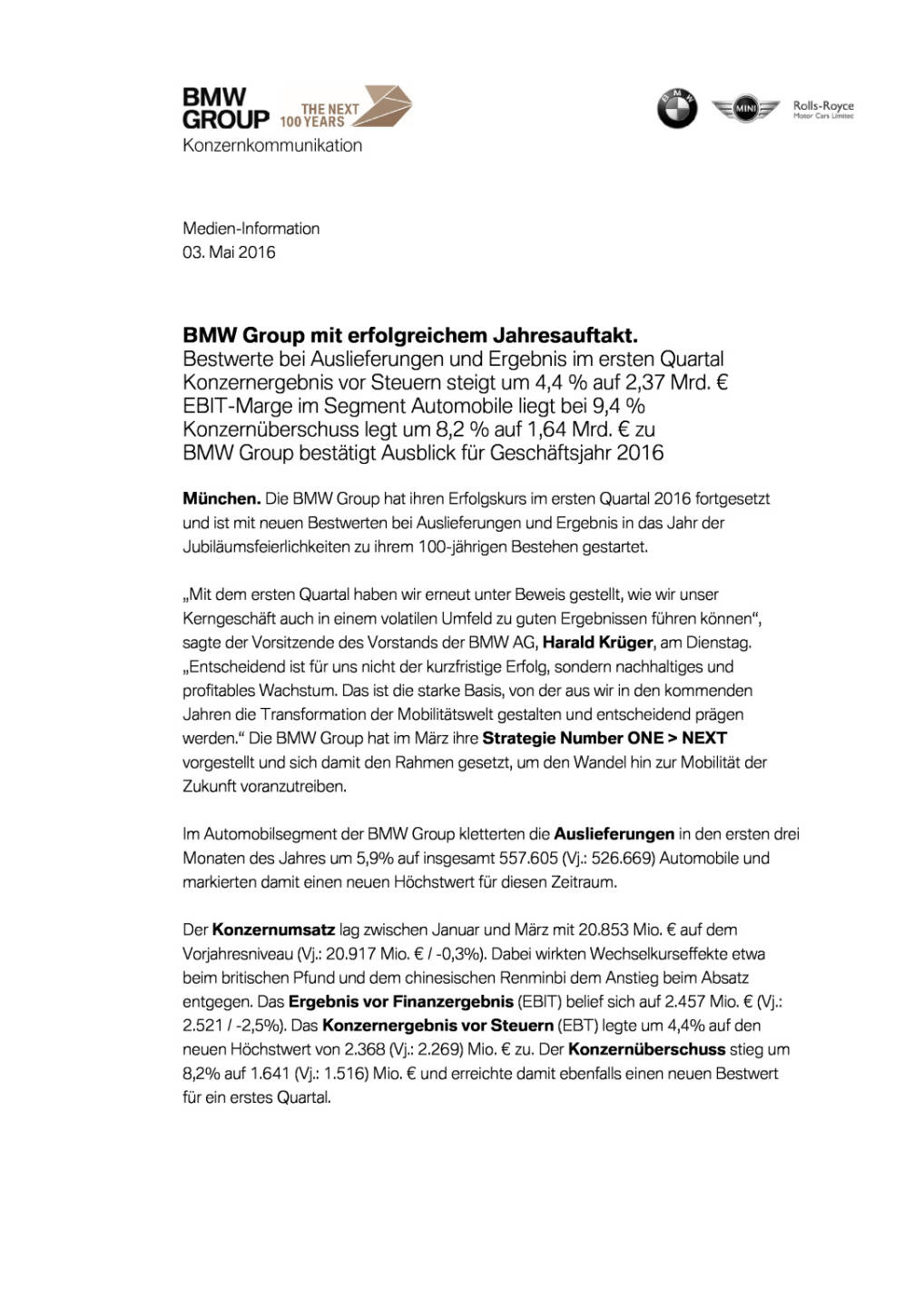 BMW Q1 2016, Seite 1/7, komplettes Dokument unter http://boerse-social.com/static/uploads/file_992_bmw_q1_2016.pdf