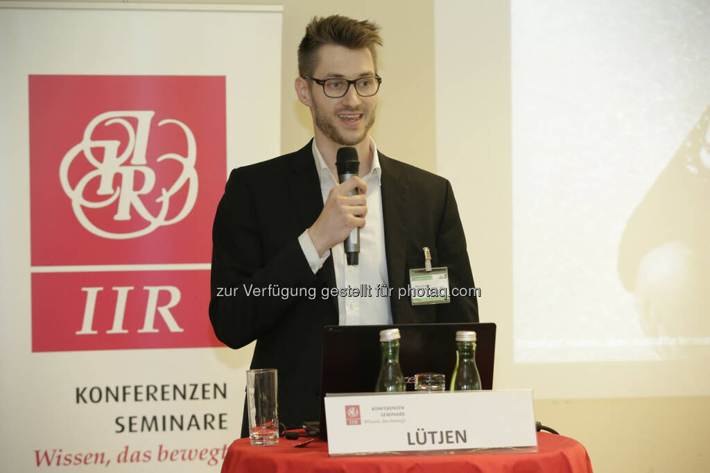 Heiner Lütjen (Universität Kiel) : Österreichischer Energiekongress Epcon 2016 : Auf der Suche nach neuen Geschäftsmodellen für den Energiemarkt der Zukunft : Fotocredit: IIR GmbH/Bartl, © Aussendung (03.05.2016) 