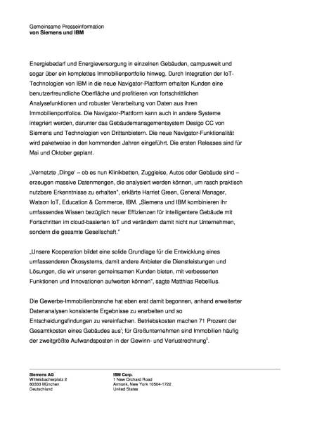 Siemens und IBM bilden Partnerschaft zur Schaffung cloud-basierter Energiemanagement-Lösungen, Seite 3/4, komplettes Dokument unter http://boerse-social.com/static/uploads/file_1007_siemens_und_ibm_bilden_partnerschaft_zur_schaffung_cloud-basierter_energiemanagement-losungen.pdf (04.05.2016) 