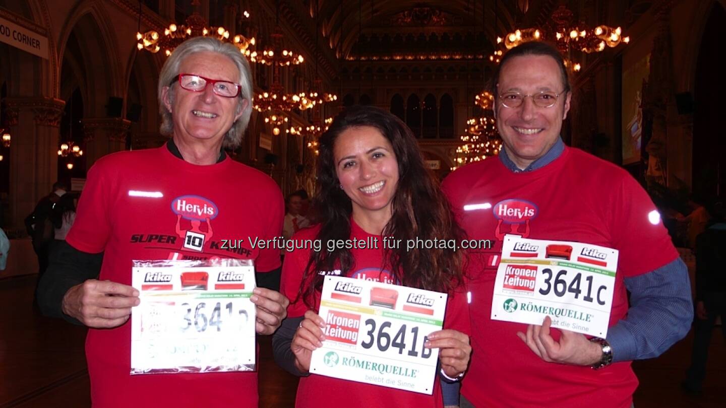 VCM 2013: Die Sporthilfe-Staffel mit Alfred Zechmeister, Viera Toporek, Thomas Musyl und (nicht am Bild) Toni Schutti