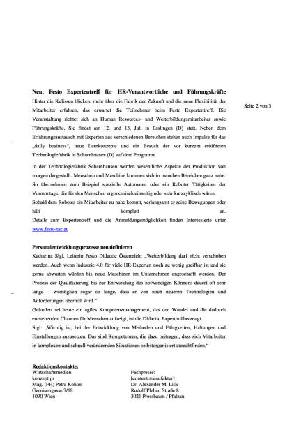 Festo Didactic: Industrie 4.0 verlangt nach neuen Lernmethoden und virtuellen Lernwelten, Seite 2/3, komplettes Dokument unter http://boerse-social.com/static/uploads/file_1009_festo_didactic_industrie_40_verlangt_nach_neuen_lernmethoden_und_virtuellen_lernwelten.pdf (04.05.2016) 